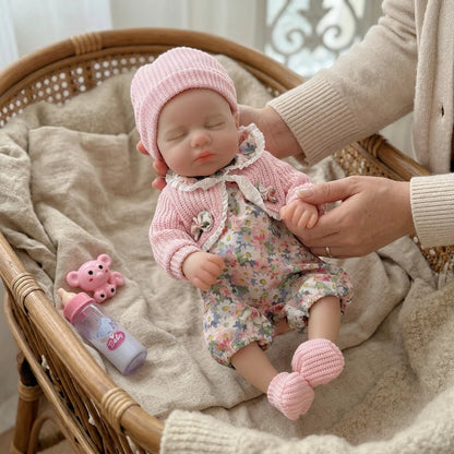 Full Body Silicone Reborn Baby Doll – Open Mouth, Lifelike Newborn