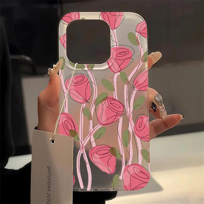 Transparent Matte Cases Iphone 17 16 18 15 Pro Max Case 14 12 11 13 Air Fundas Shockproof Cover Soft