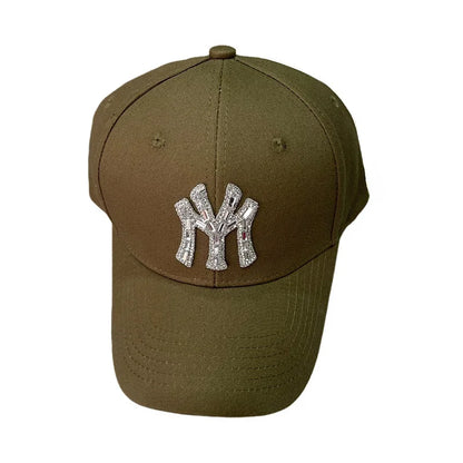 Rhinestone Baseball Cap for Women – Sparkle NY Logo Dad Hat