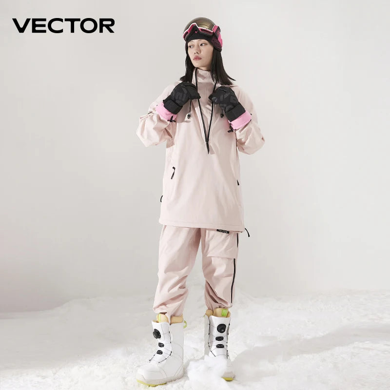 Ski Jacket & Pants Set – Waterproof Windproof Winter Ski Suit for Men & Women