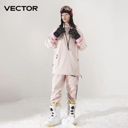 Ski Jacket & Pants Set – Waterproof Windproof Winter Ski Suit for Men & Women
