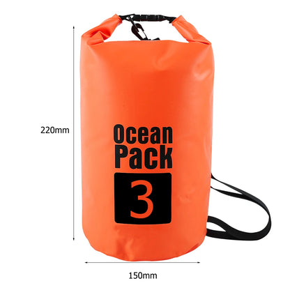 Waterproof Dry Bag – Foldable Roll-Top Pack 2L 3L 5L 10L 15L