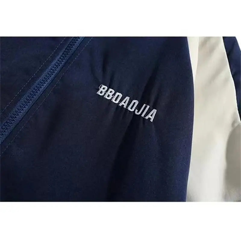 Hip Hop Varsity Windbreaker Jacket – Unisex Streetwear Coat