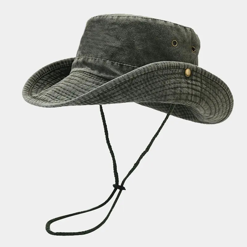 Cotton Bucket Hat – Outdoor Sun Hat for Men & Women