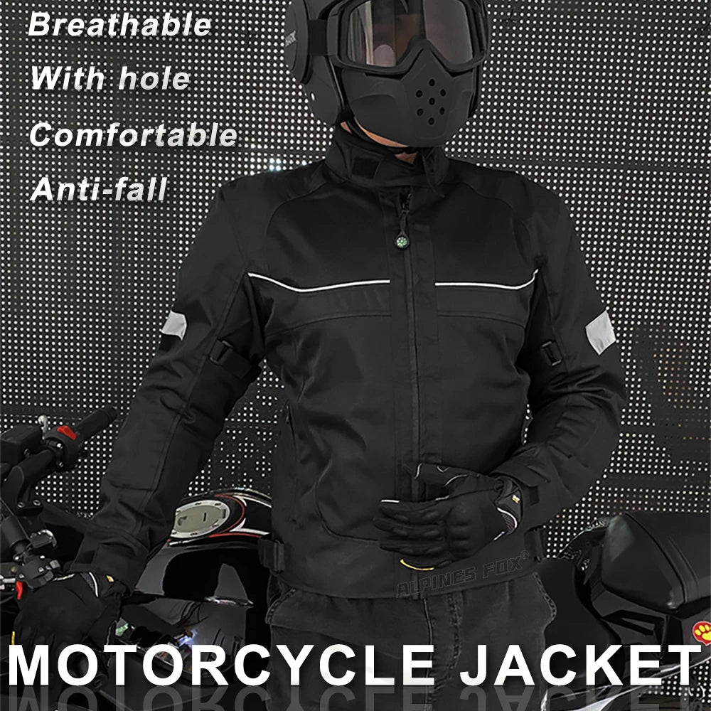 Vemar Men's Motorcycle Jacket – Mesh Motocross Protective Riding Coat