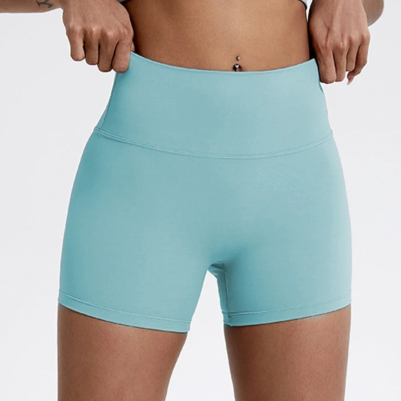 High-Waist Butt Lift Sports Shorts – Slim Fit Running & Cycling Shorts for Women