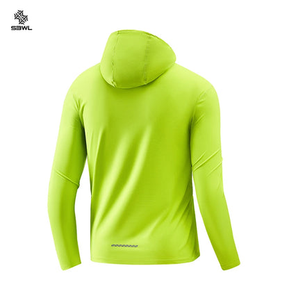 Lightweight Hooded Sports Top – Breathable Long Sleeve Hoodie