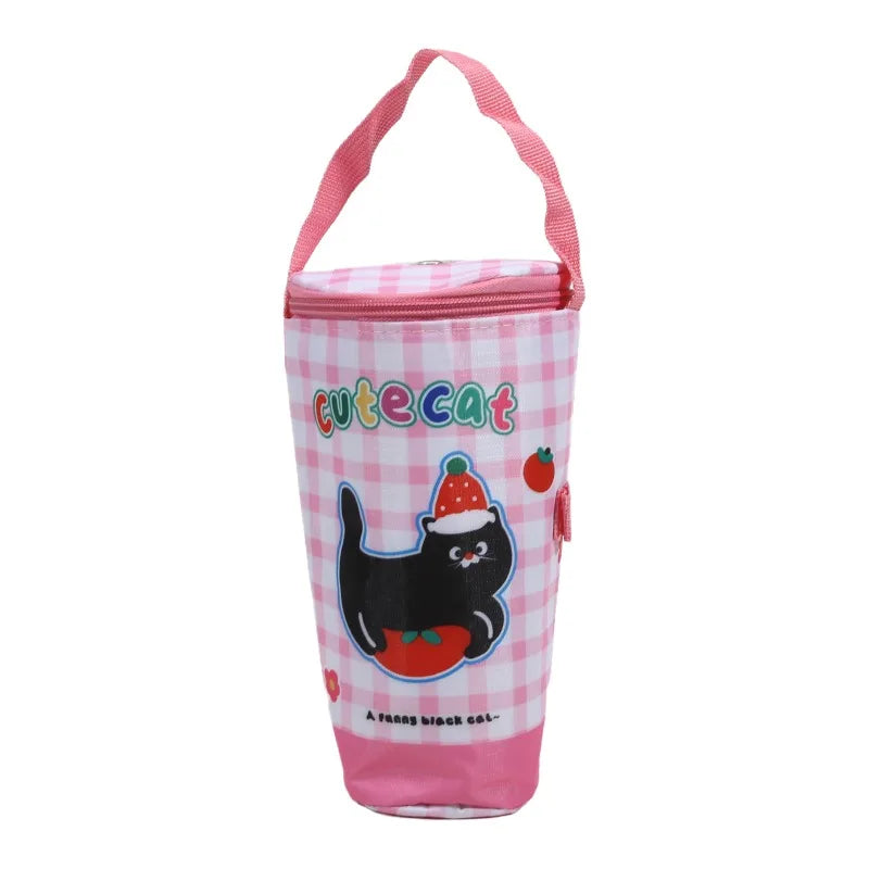 Insulated Cup Carrier Tote Bag – Portable Drink Holder with Handle