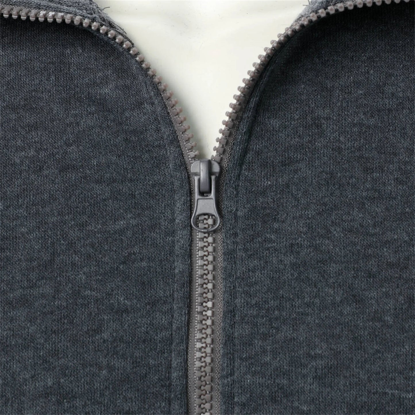 Men's Zip-Up Stand Collar Jacket Casual Sports Solid Color