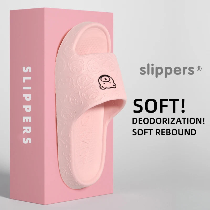 Non-Slip Slippers Female Outer Wear Bathroom Indoor Home Sandals Summer Eva