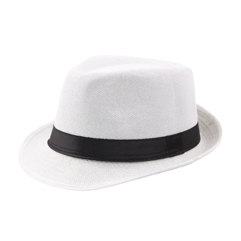 Fedora Sun Hat – Wide Brim Panama Jazz Cap for Men & Women