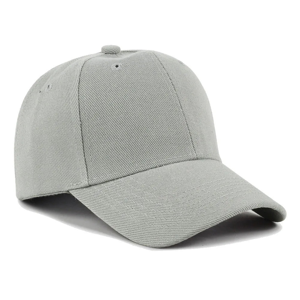 Plain Baseball Cap – Unisex Adjustable Snapback Hat