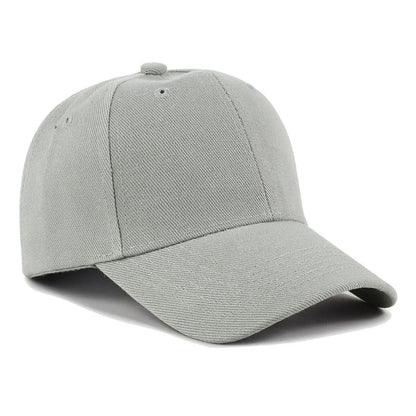 Plain Baseball Cap – Unisex Adjustable Snapback Hat
