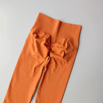 Seamless High-Waist Yoga Leggings – Scrunch Butt Lift Pants for Women