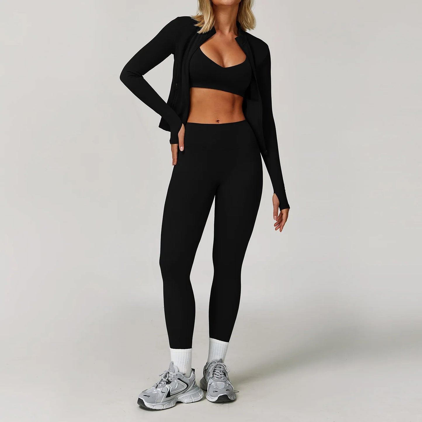 Women's Yoga Set – 2 & 3 Piece Sports Bra & Shorts Activewear