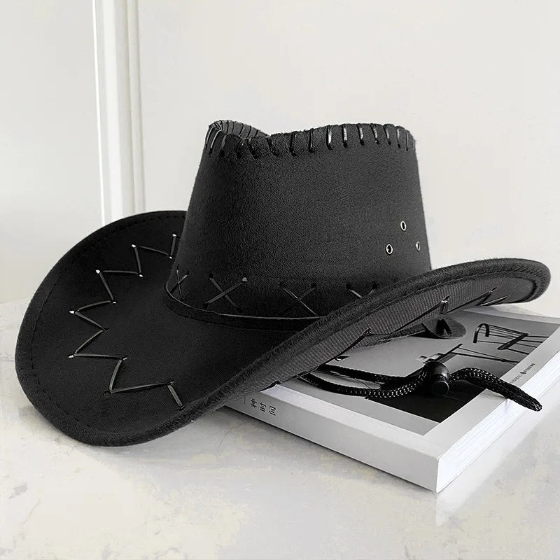 Western Cowboy Hat – Unisex Cowgirl Hat for Women & Men