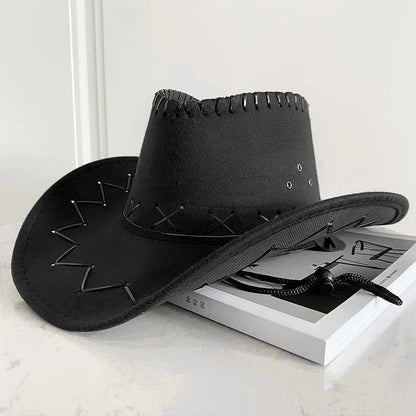 Western Cowboy Hat – Unisex Cowgirl Hat for Women & Men