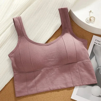 Seamless Sports Bra for Women – Breathable Crop Top for Yoga & Gym