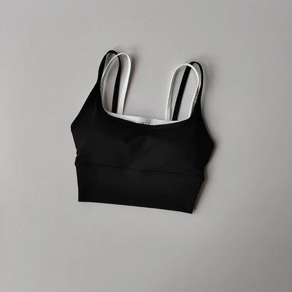 Women's Padded Sports Bra – Shockproof Support Yoga Fitness Top