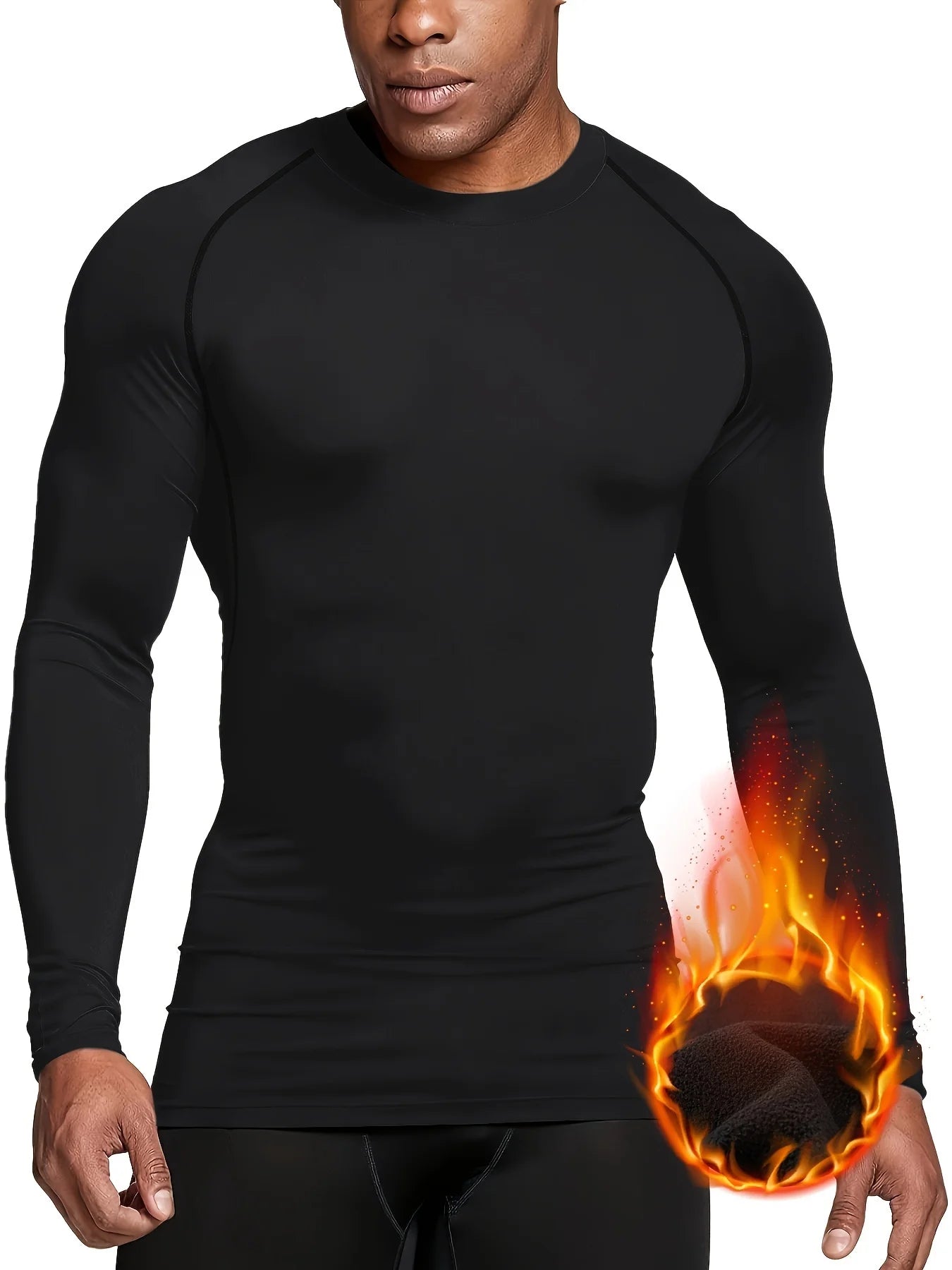 Men's Compression Shirt – Long Sleeve Rashguard for Gym & Sports