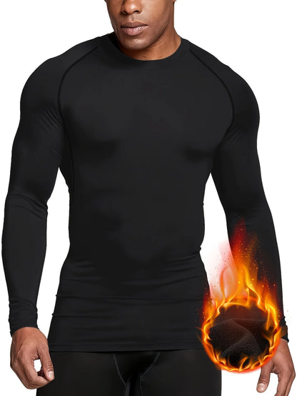 Men's Compression Shirt – Long Sleeve Rashguard for Gym & Sports