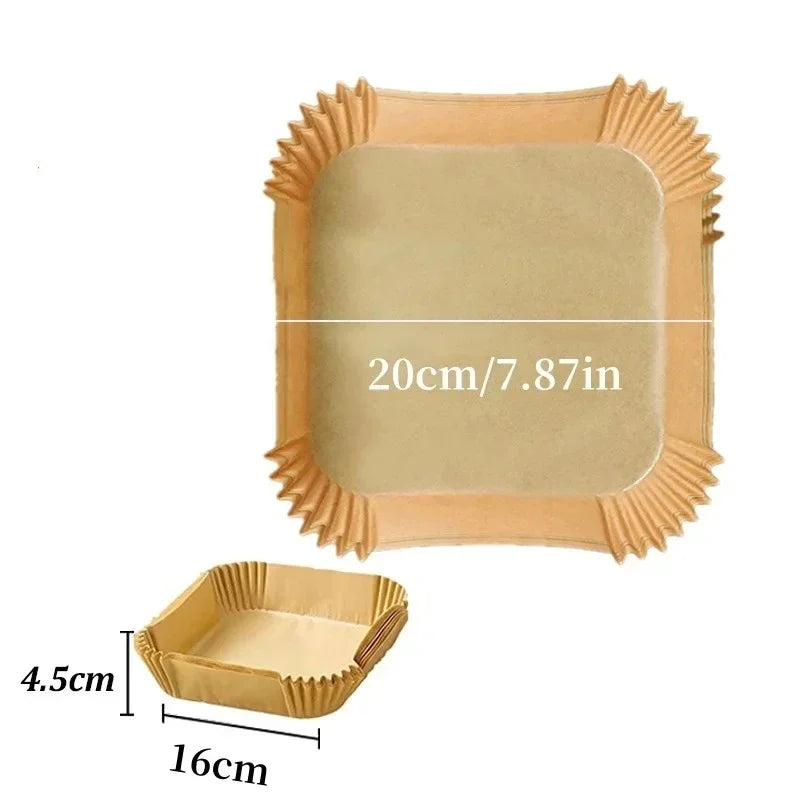 Air Fryer Disposable Paper Liners – Round & Square