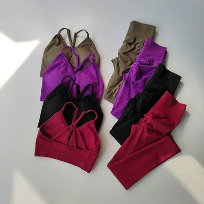 2-Piece Yoga Set for Women | Sports Bra & High Waist Leggings