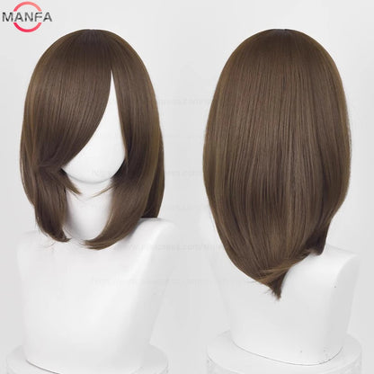 Anime Cosplay Wig - 40cm Medium Straight Wig with Bangs