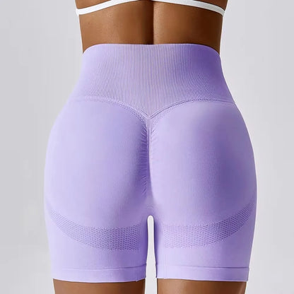 Women's Seamless High-Waist Scrunch Shorts