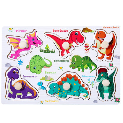 Wooden Peg Puzzle for Kids – Montessori Educational Toy