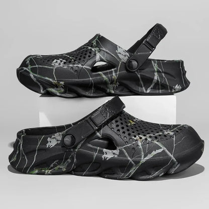 Plus Size EVA Clogs – Unisex Breathable Camo Beach Sandals