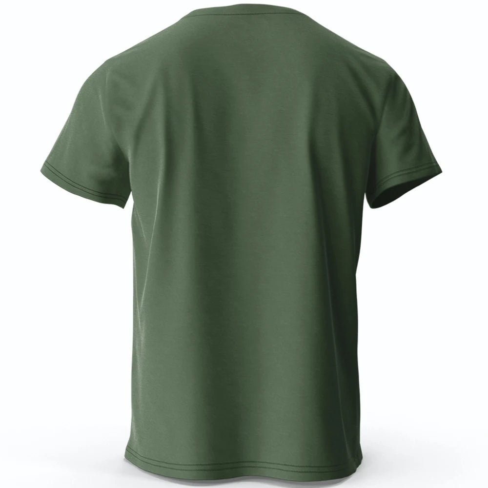 Focus Letter Graphic Cotton T Shirt Minimalist Unisex Short Sleeve Tee