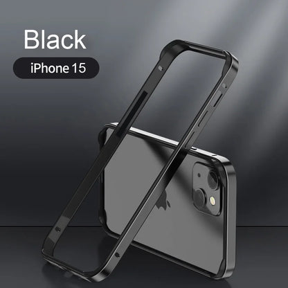 Hybrid Silicone Frame Aluminum Metal Phone Case Iphone 17 16 15 14 13 12 Pro Max Better Heat Bumper