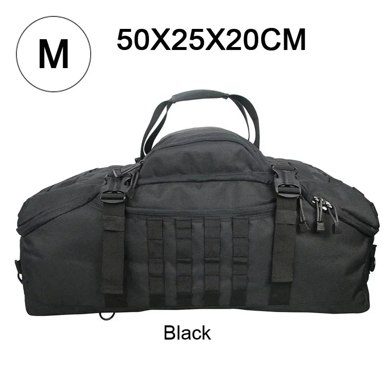Tactical MOLLE Duffle Bag Backpack – 25L / 45L / 80L Outdoor Military Pack
