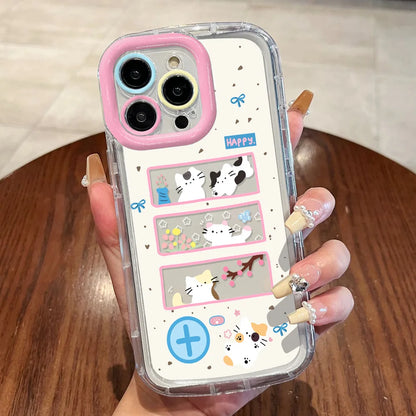 Cut Cat Aninal Phone Case Iphone 15 Funda 16 17 Pro Max 11 13 14 12 7 8 Plus Se 2020 Air 17promax