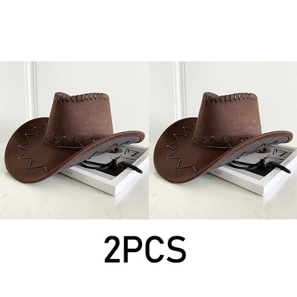 Western Cowboy Hat – Unisex Cowgirl Hat for Women & Men