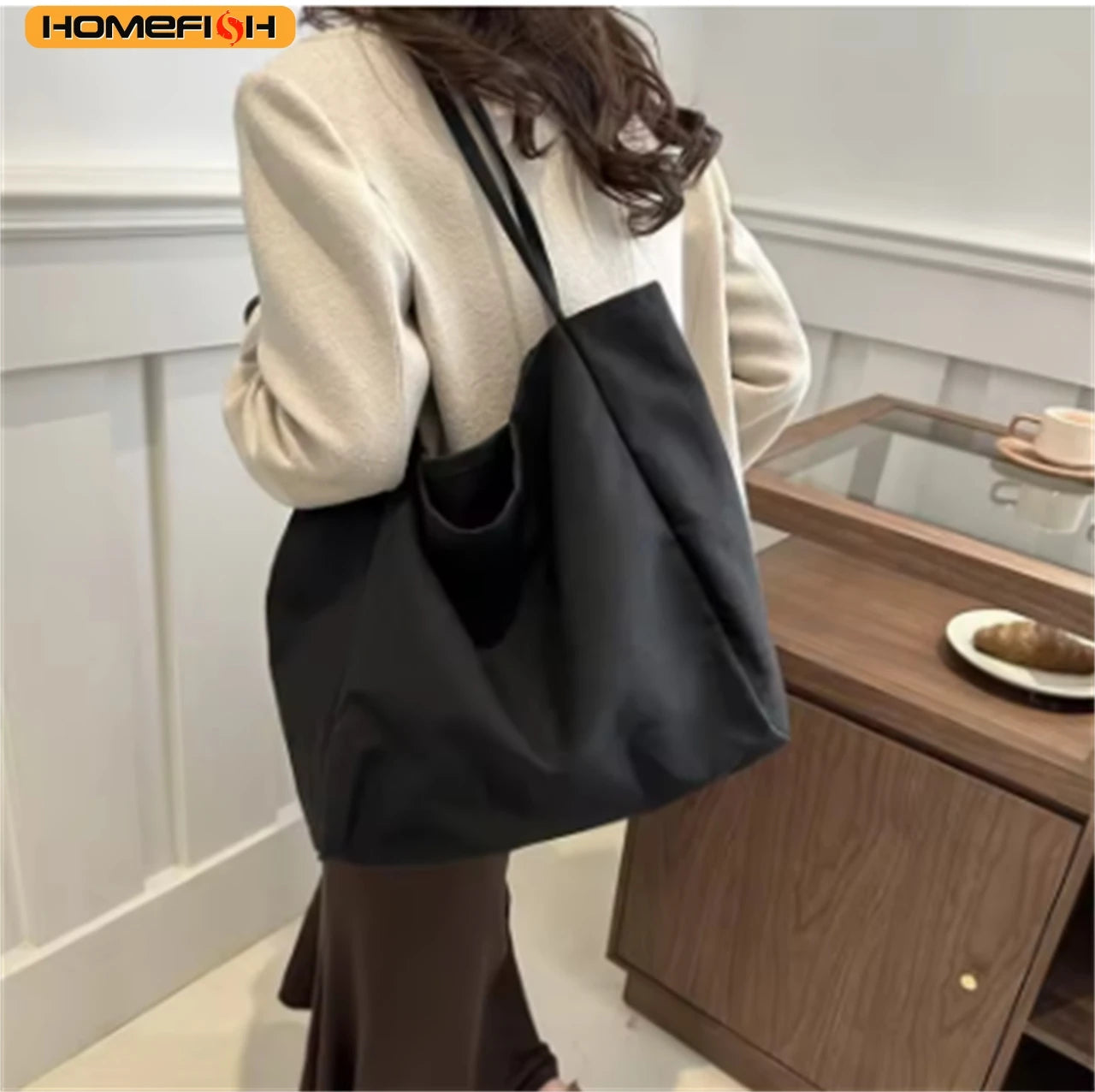 Women's Canvas Tote Bag – Large Shoulder Bag for Daily & Travel