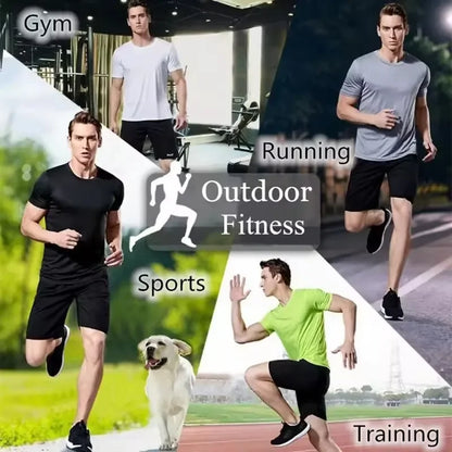 Men's Quick-Dry Running T-Shirt – Lightweight Gym Sports Top