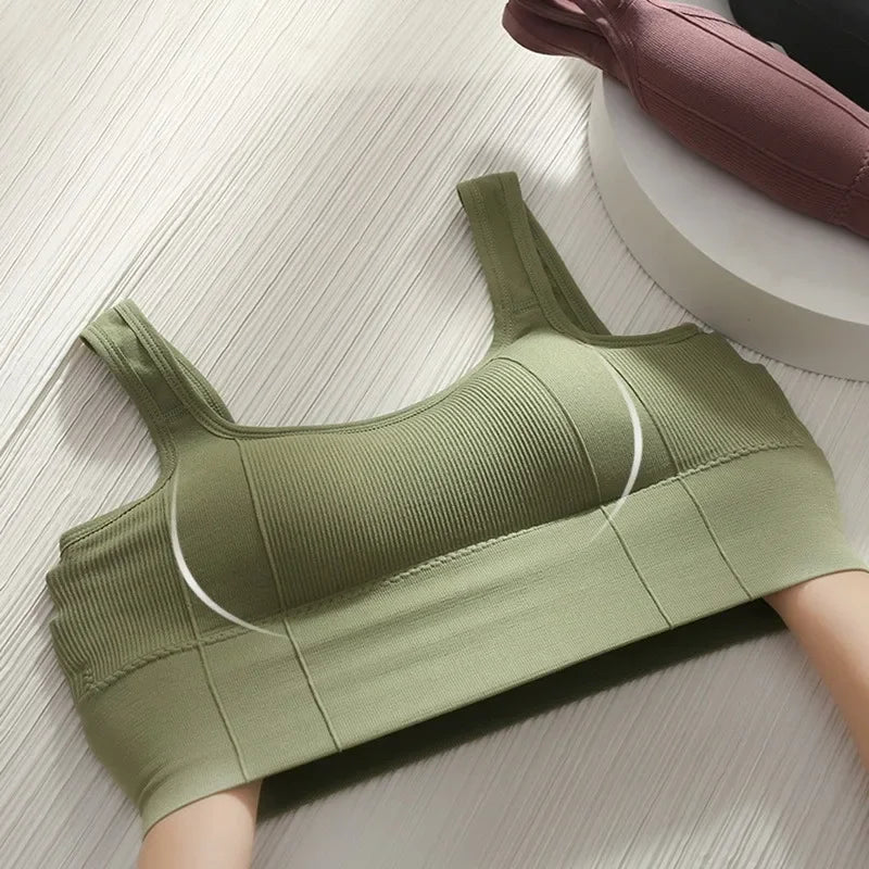 Seamless Sports Bra for Women – Breathable Crop Top for Yoga & Gym