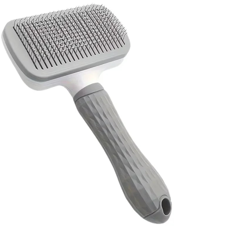 Self-Cleaning Pet Grooming Brush – Deshedding Slicker for Dogs & Cats