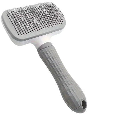 Self-Cleaning Pet Grooming Brush – Deshedding Slicker for Dogs & Cats