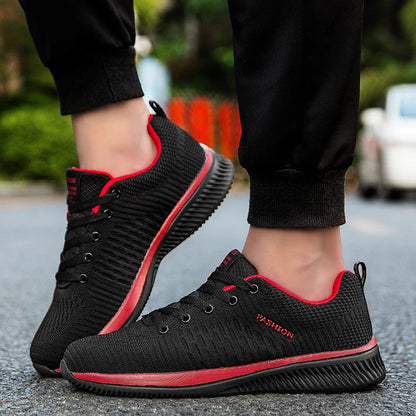 Men's Lightweight Knit Sneakers – Breathable Running & Walking Shoes