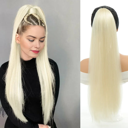 Synthetic Ponytail Hair Extension Straight Long 18-32 Inch