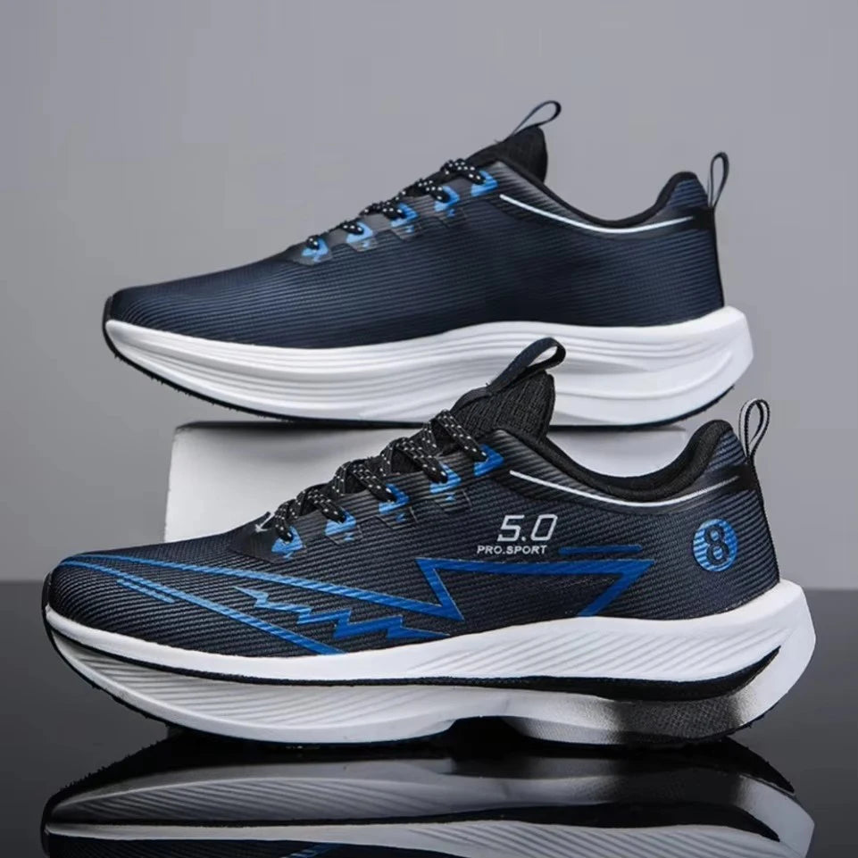 Carbon Plate Running Shoes – Soft Cushion Shock-Absorbing Unisex Sneakers