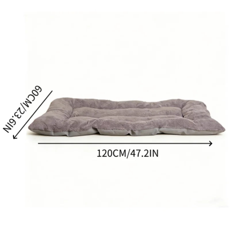 Plush Dog Bed Mat – Thick Soft Crate Pad for Small to Large Pets