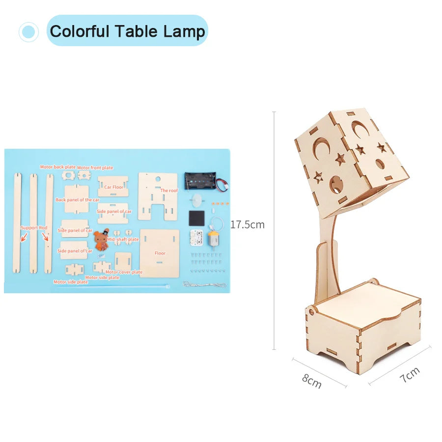 DIY STEM Science Experiment Kit for Kids – Handmade Assembly Model Toy (32 Designs)