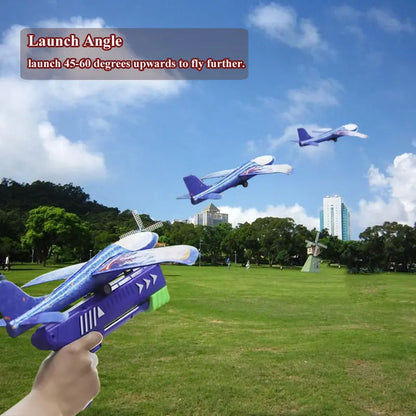 Foam Airplane Launcher Toy – Kids Catapult Glider Gun