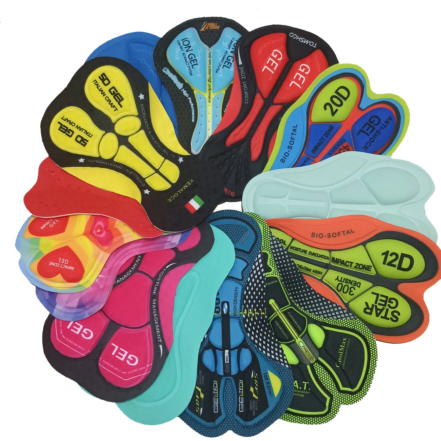 Cycling Seat Pad Insert – 3D/5D/12D Gel Cushion for Men & Women