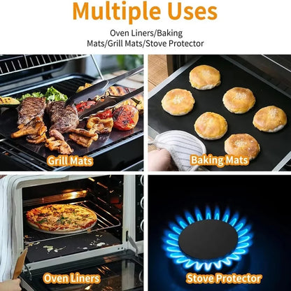Non-Stick BBQ Grill Mat & Oven Liner – Reusable