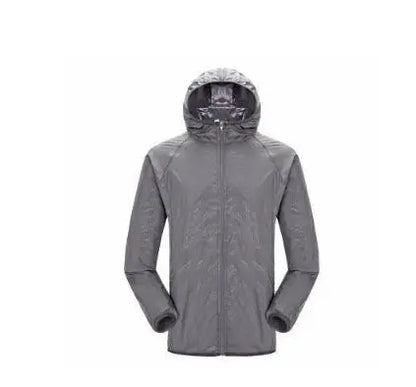 Waterproof Hiking Jacket for Men & Women – Quick Dry Outdoor Hooded Windbreaker